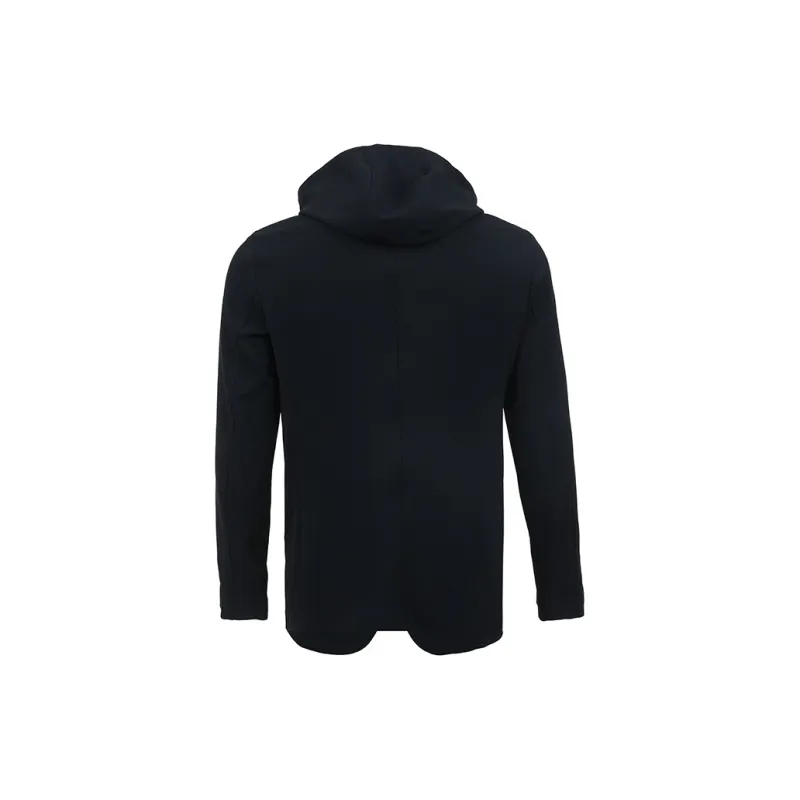 EMPORIO ARMANI Blazer With Dickey And Hood Made Of Canneté Fabric-1