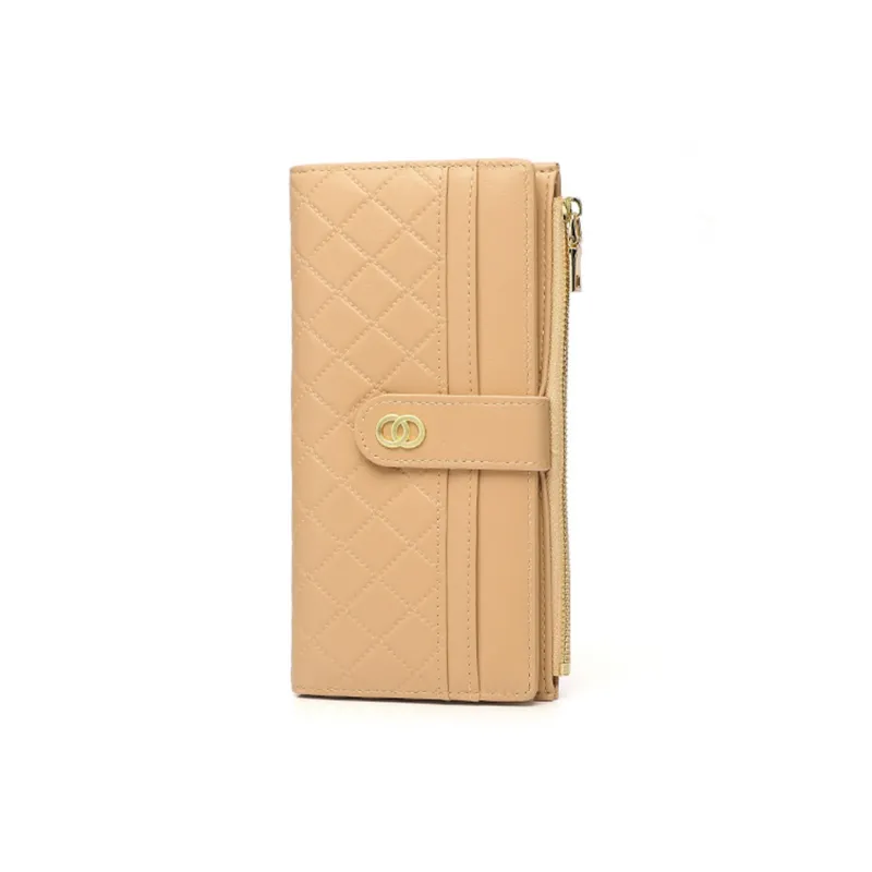 HAWA Artificial Leather Clutch Regular Women's Red/Light Gray/Green/Pink/Apricot-5