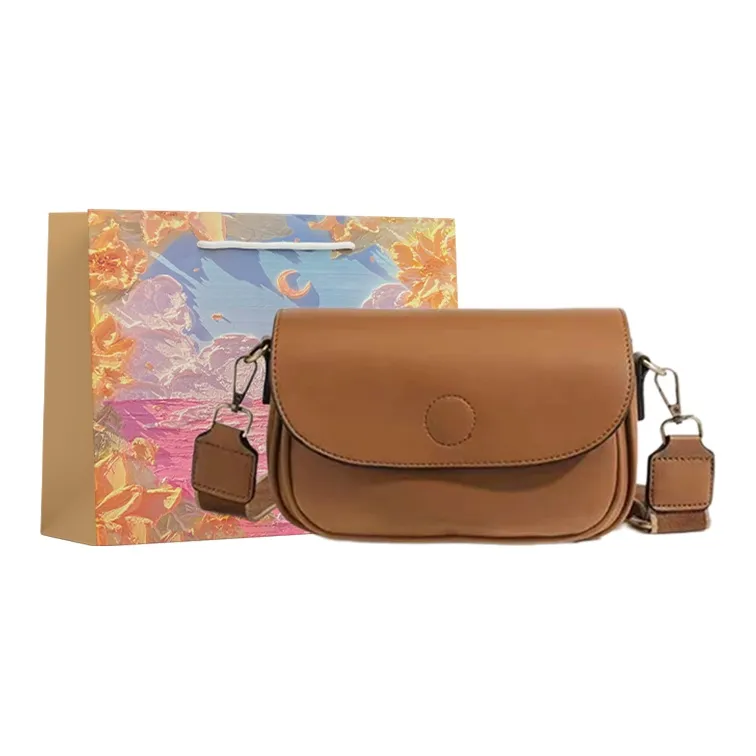 BRINCH Pu Shoulder Bag Unisex Black/Brown/Khaki-8