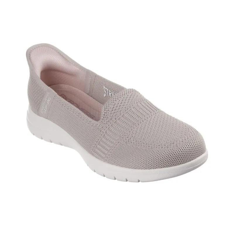 Skechers On The GO Fle Anti Slip Wear Resistant Low Top Casual Shoes Women's Brown-3