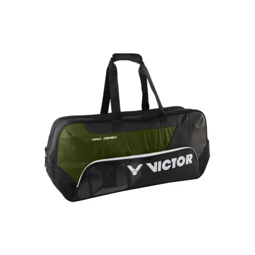 Victor Handbags Dark Green With Black Accents