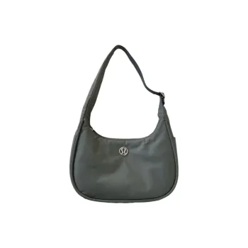 Lululemon Nylon Handbag, Shoulder Bag Regular Women's Green Gray