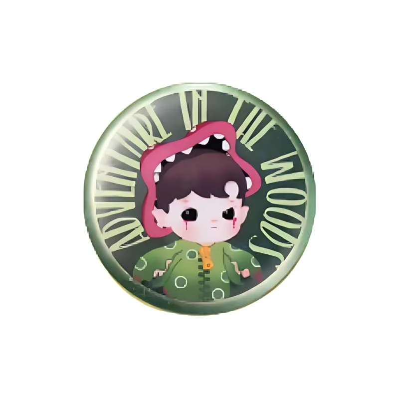 POP MART Forest Adventure Collection Tinplate Badge Blind Box Products Single Mystery Box/Full Box 12 Pcs-1
