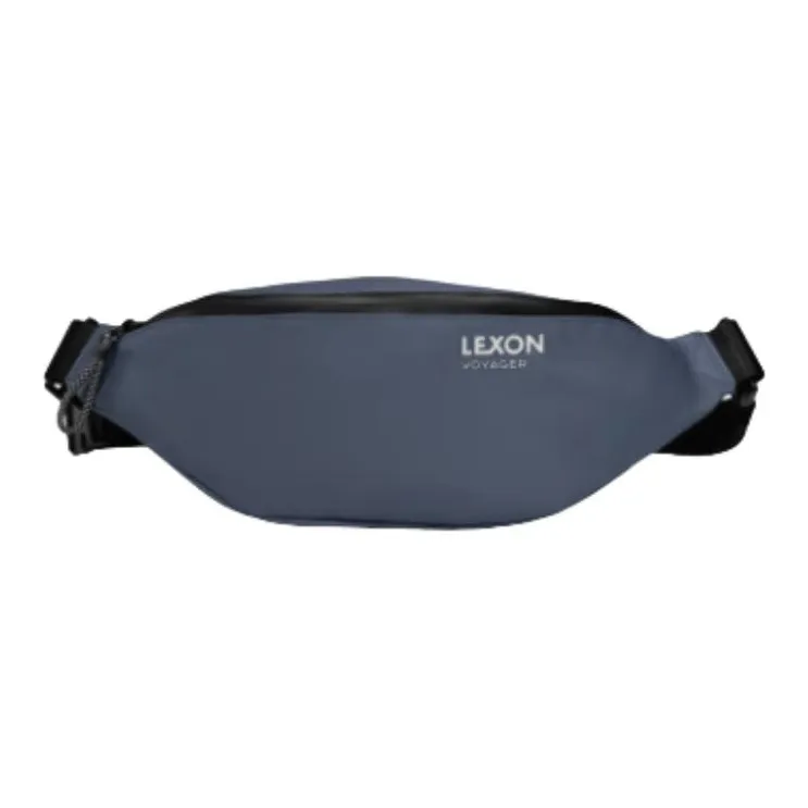 LEXON Waterproof Fabric Fanny Pack Regular Unisex Orange/Dark Blue-5