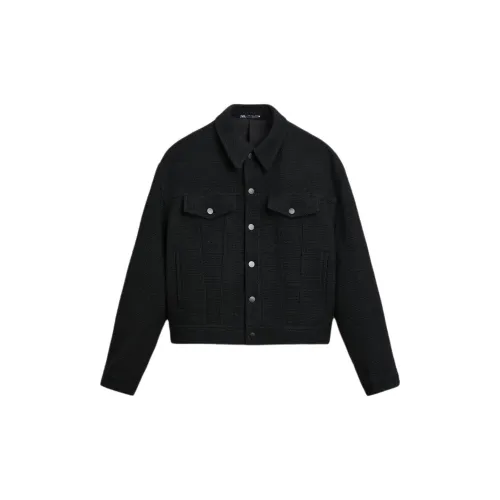 ZARA Jackets Men Black