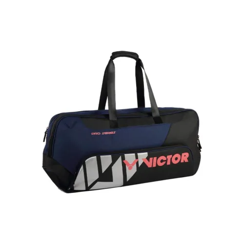 Victor Handbags Navy Blue With Black Accents