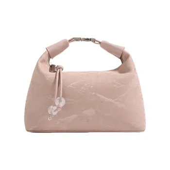 TTaG．baG Artificial Leather Croissant Bag Shoulder Bag Handbag Women's Pink/Apricot