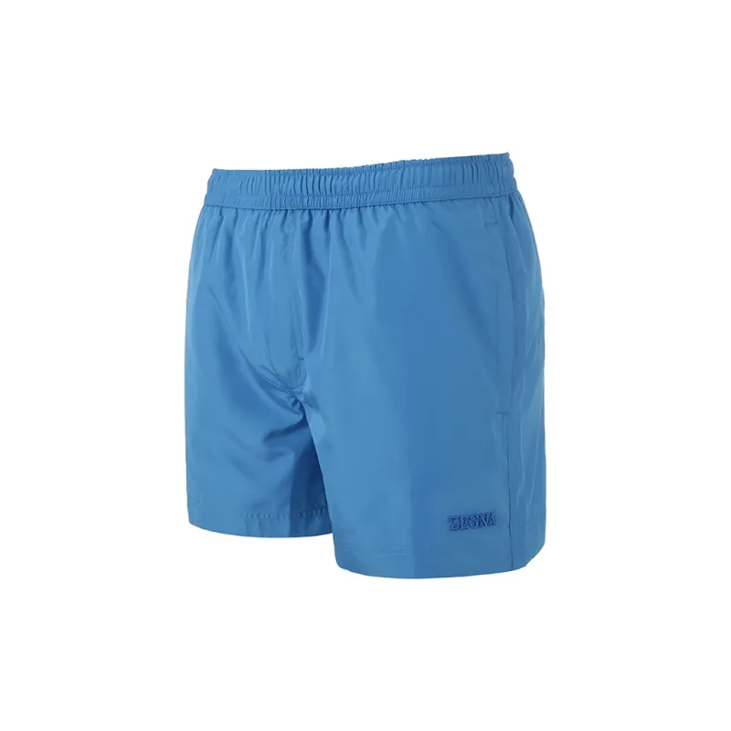 Zegna SS24 Beach Shorts Men's Sea Blue-2