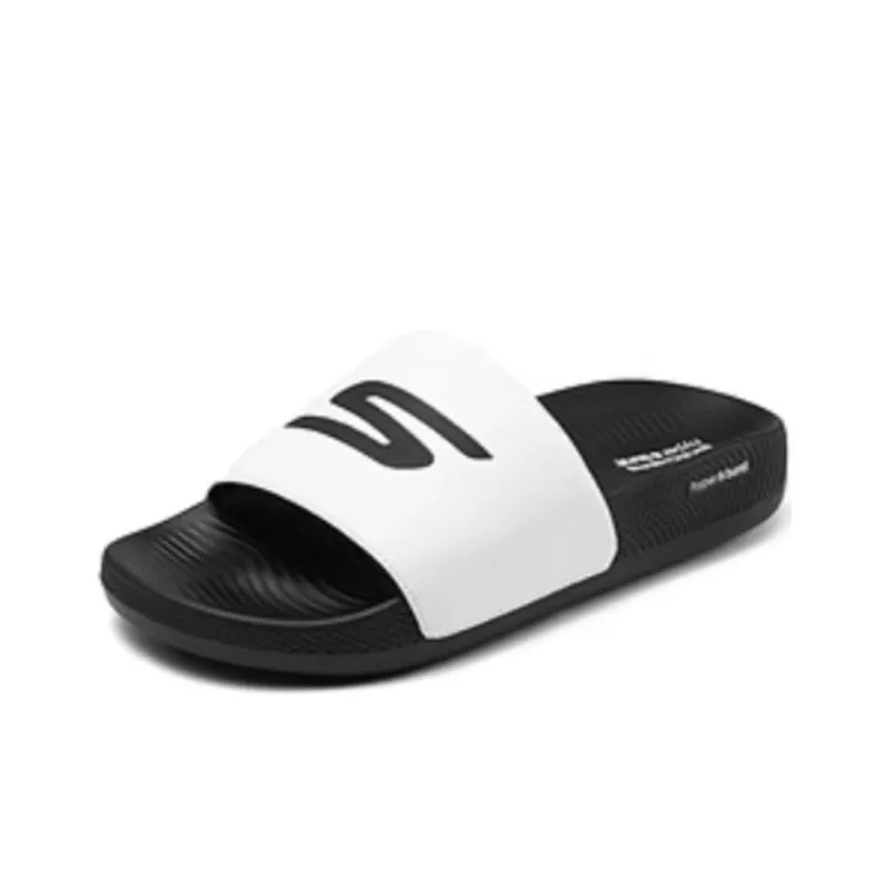 Skechers Hyper Slide Quiet Slide Slippers Men's White Black-2