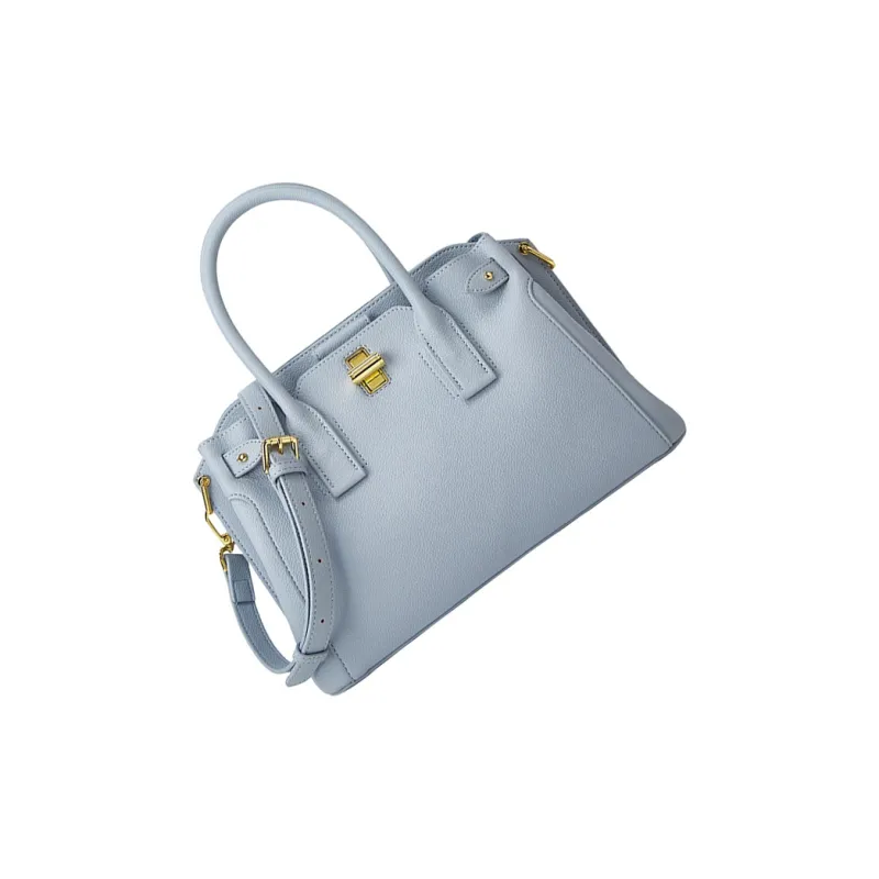 TTaG．baG Cow Leather One Shoulder Handbag Women's White/Black/Khaki/Gray/Blue-11