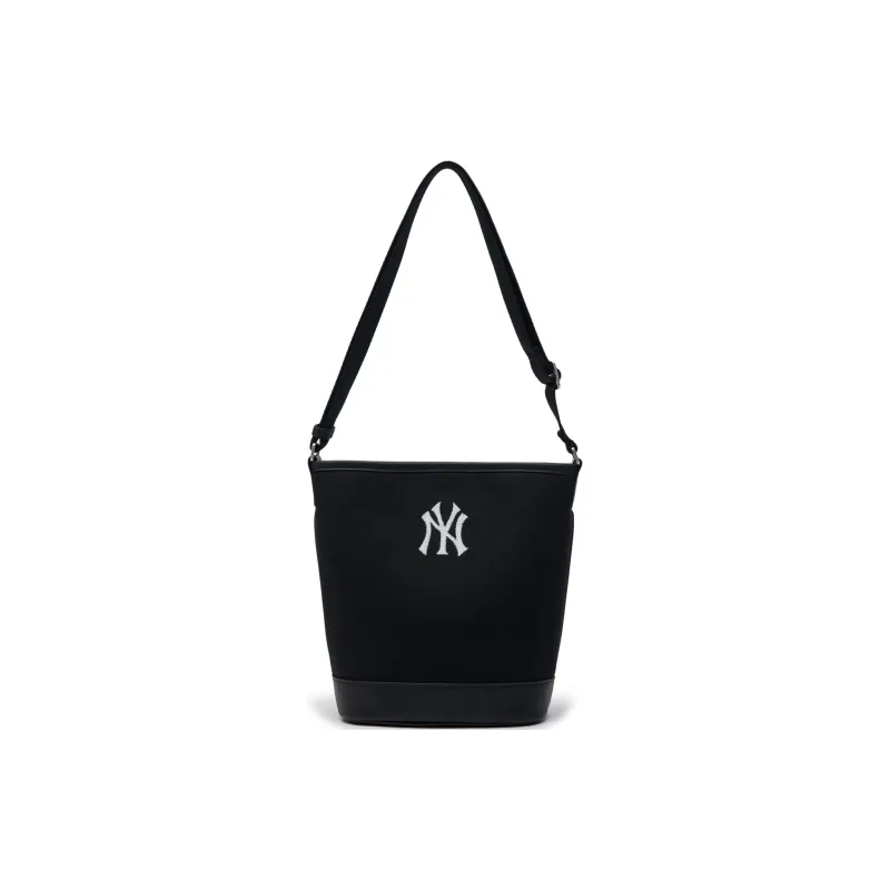 MLB Cotton Blended With Polyester Bucket Bags Shoulder Bag Crossbody Bag Handbag Regular Unisex Black-1