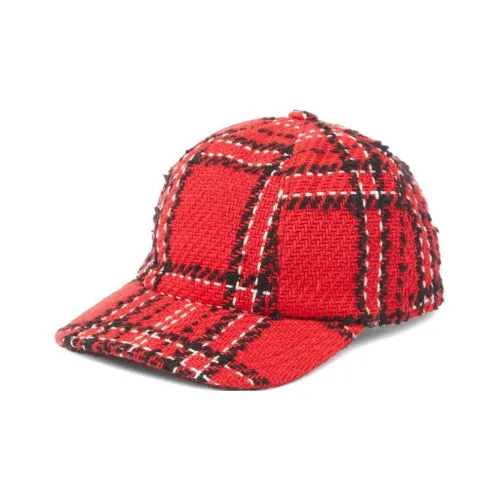 MSGM Plaid-embroidered Baseball Cap