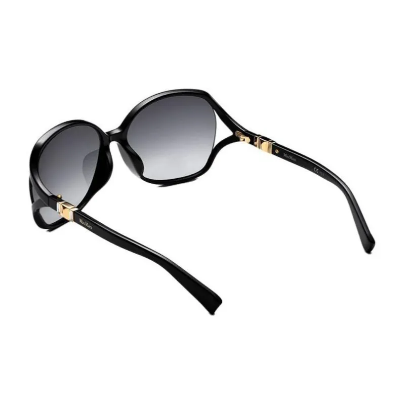 'S MAX MARA Irregular Shape Sunglasses Women's Black-4