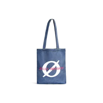 JELLYTOYBOY Fabric Tote Bag Shopping Bag Underarm Shoulder Bag Regular Unisex Denim Blue