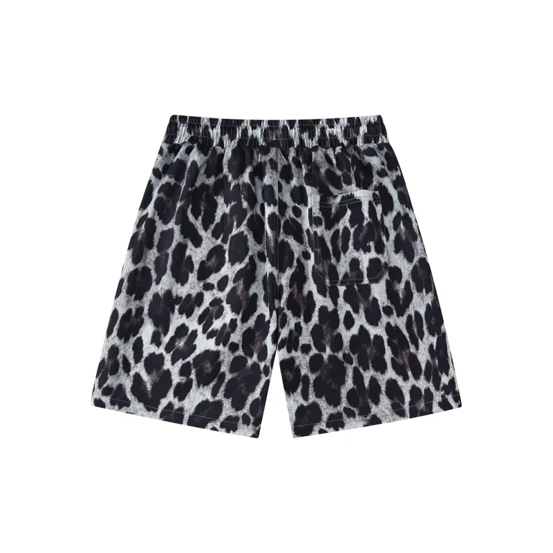 DNBH Dual Tone Collection Leopard Print Collection Casual Shorts Unisex-33