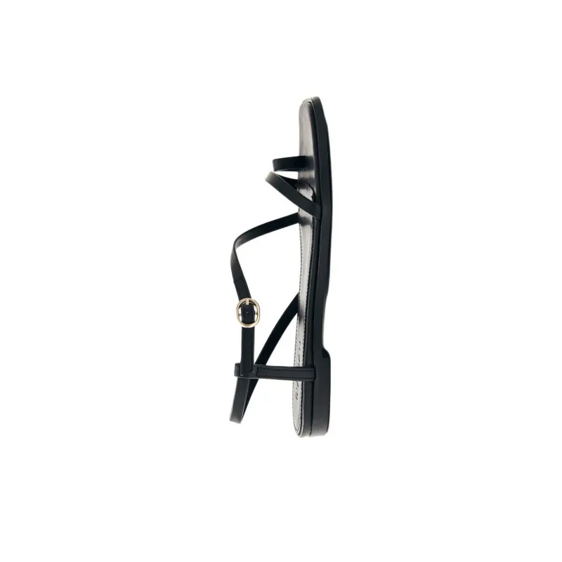 ALOHAS Sloane Black Strap Sandals Women's Black-2