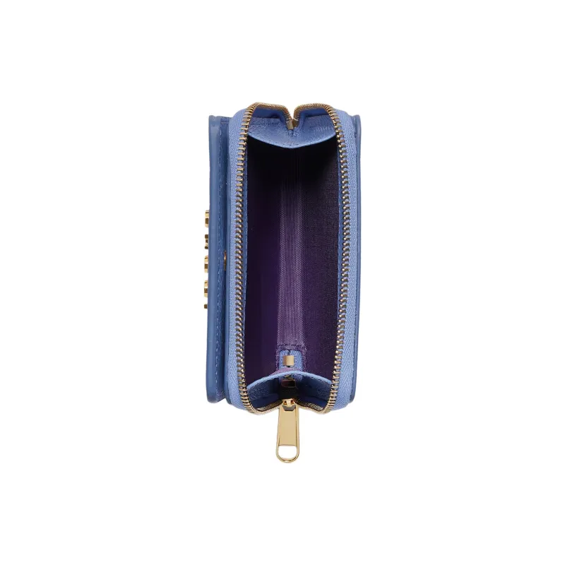 GUCCI Leather Wallet Mini Unisex Light Purple-4