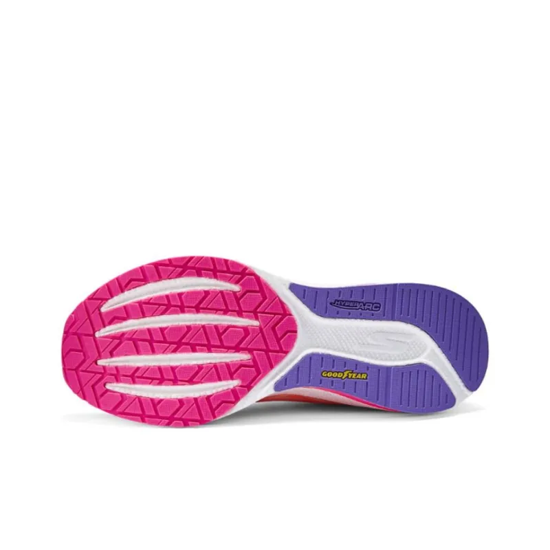 Skechers Go Run Razor 4 Cushioning Support Low Top Casual Running Shoes Women's Pink White-5