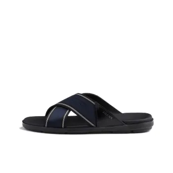 PRADA Slide Slippers Men's Navy Blue