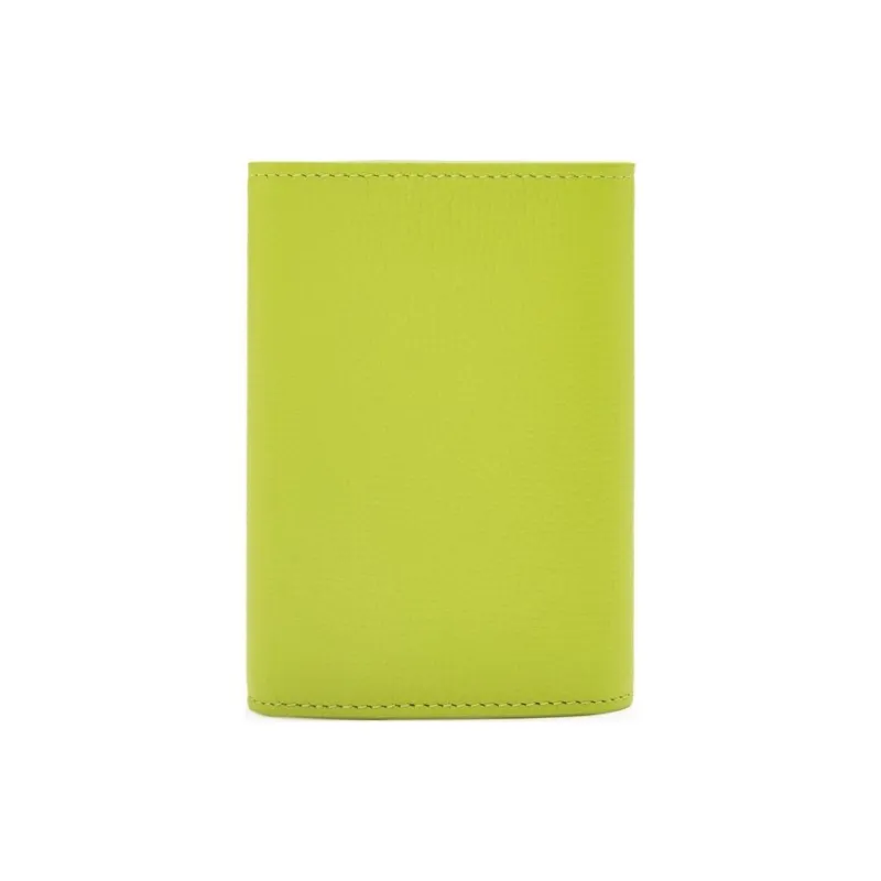 LOEWE Anagram Pebble Texture Calfskin Wallet Trumpets Women's Pasture Green-1