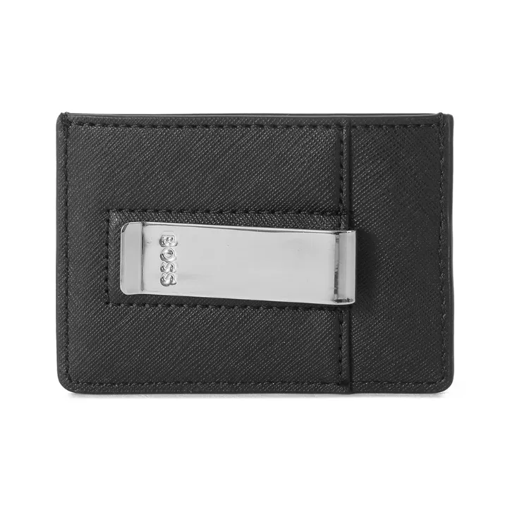 HUGO BOSS Leather Card Holder Card Holder Men's Black-2