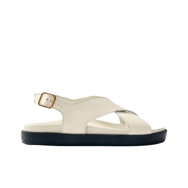 ALOHAS Nico Strap Sandals 3cm Women's White-1