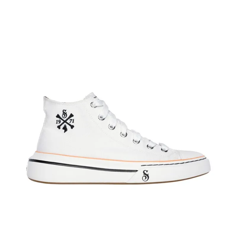 Skechers SNOOP Canvas Shoes Men High-Top White-1