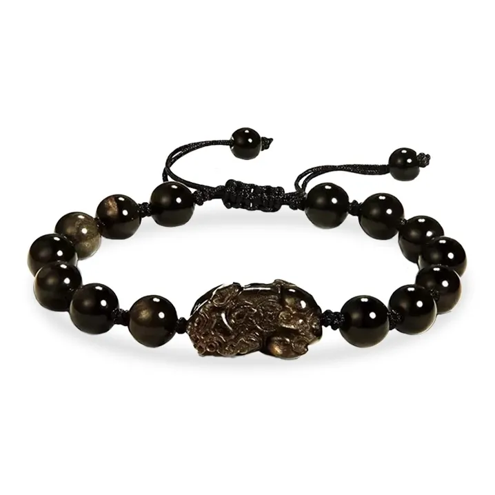 JUICY GRAPE Obsidian Jade Bracelets Unisex-1