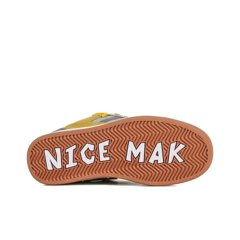 HOMDOON Coverage Wear Resistant Low Top Skateboard Shoes Unisex Orange Juice-5