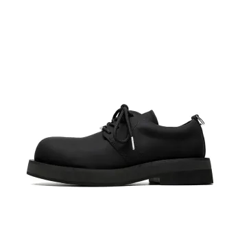 Zuogedu Oversized Trendy Derby Shoes Versatile Fashion Casual Shoes Men's Black