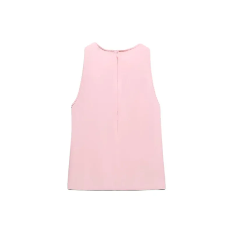 ZARA Tank Tops Women's Pink-1