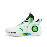 Leather Upper White Green