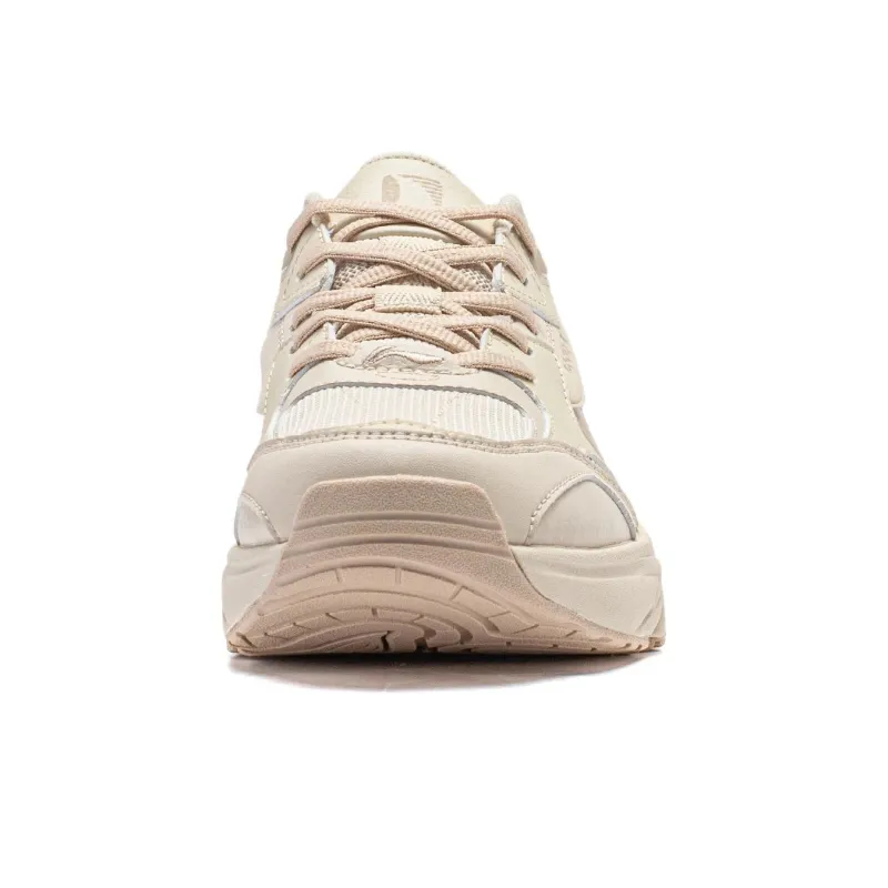 LiNing Tiger Whale Slip Resistant Low Top Casual Shoes Women's Beige-2