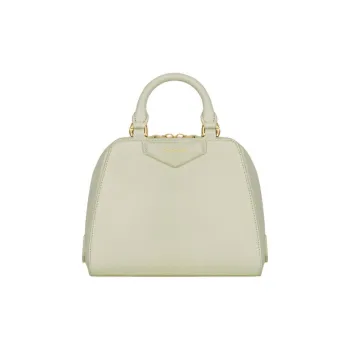 Givenchy Antigona Bright Buffalo Leather Shoulder Bag, Crossbody Bag, Handbag Extra Mini Women's Almond Green