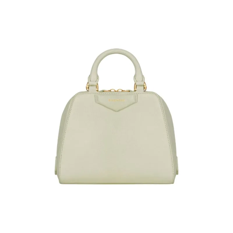Givenchy Antigona Bright Buffalo Leather Shoulder Bag, Crossbody Bag, Handbag Extra Mini Women's Almond Green-0