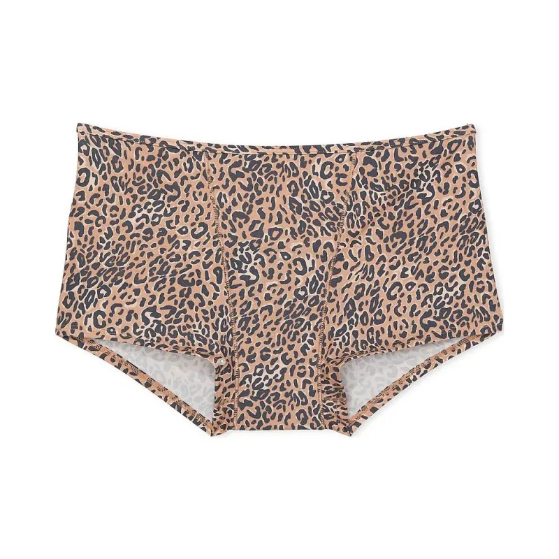 Victoria's Secret PINK PERIOD BOYSHORT PANTY / PLP Underpants Women's 1 Pack Leopard Print-0