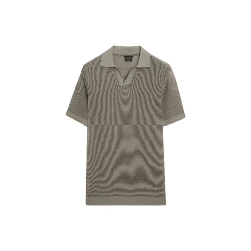 Massimo Dutti Polo Shirts Men Dark Gray