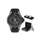 Pale Blue Black Dial Silicone Strap