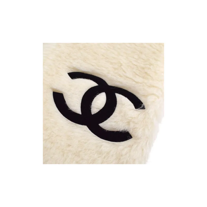 CHANEL 1994 Logo appliqué Shawl Scarf-2