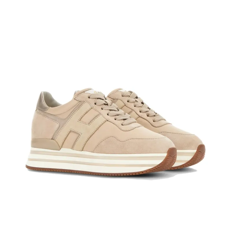 HOGAN H483 Midi Platform Round Toe Sneakers Women's-2
