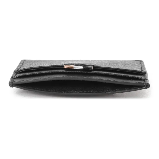 HUGO BOSS Leather Card Holder Card Holder Men's Black-5