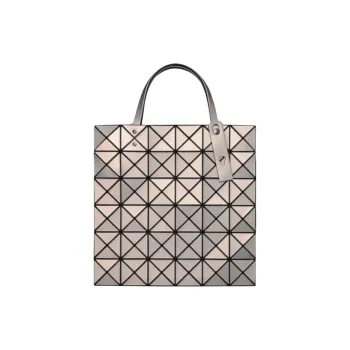 ISSEY MIYAKE PVC Bonded Resin Tote Bag Shopping Bag Handbag Women's Light Pink