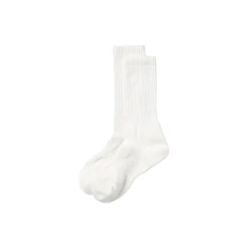 UNIQLO Knee High Socks Men's 1 Pack Ivory