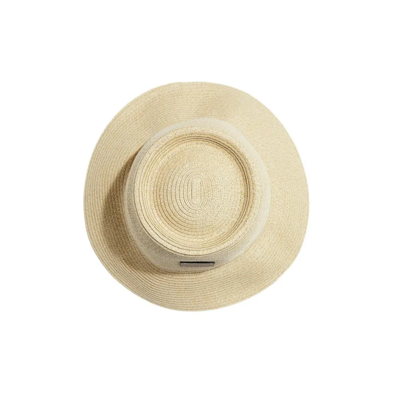 H&M Paper Bucket Hats Unisex Light Beige-1