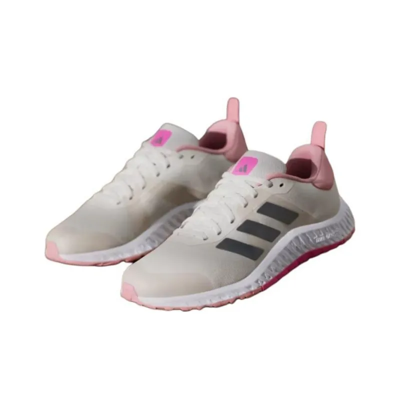 Adidas Everyset Trainer Chalk White Iron Metallic Lucid Pink Women's-3