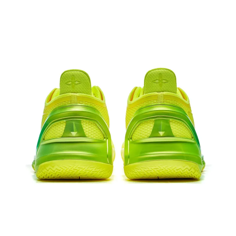 LiNing Blade 4V2 Cushioning Slip Resistant Support Lightweight Rebound Low Top Basketball Shoes Men's Yellow-5