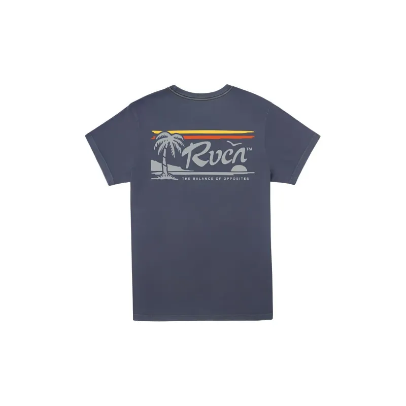 RVCA T-Shirt Men's Melancholy Blue-1