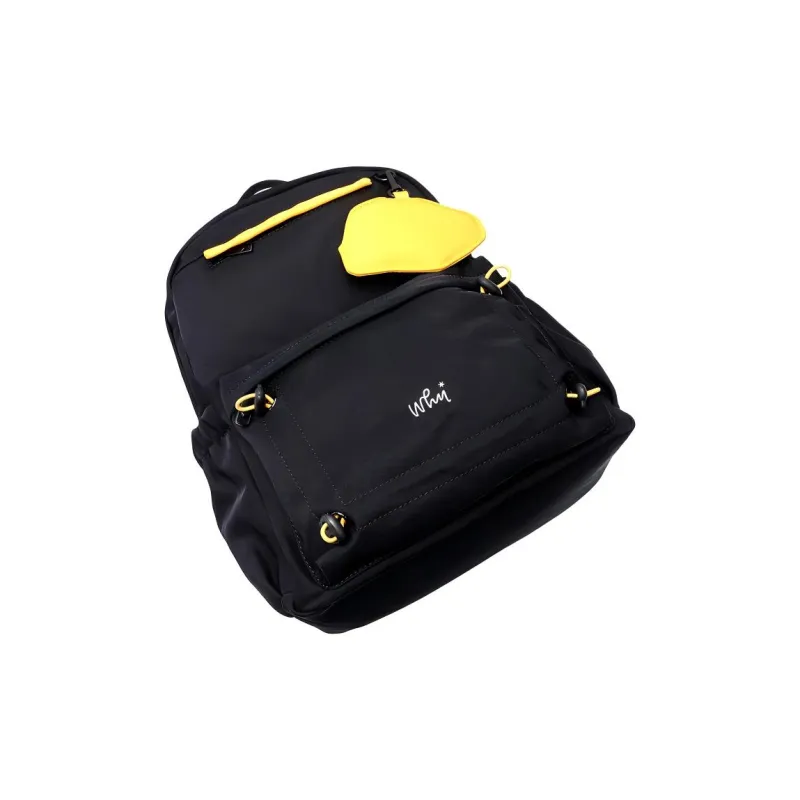 Why Oxford Backpack Large Size Women's Black-3