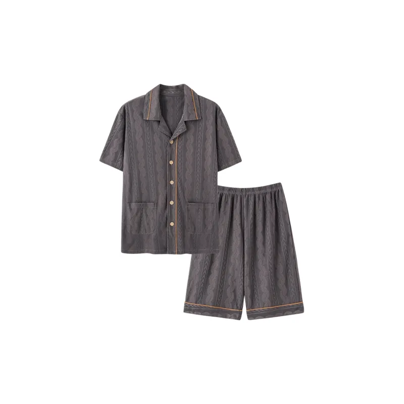 Mulong Family Pajama Set Men's Dark Gray-0