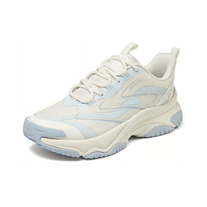 Skechers Street Cushioning Lightweight Breathable Rebound Low Top Casual Shoes Women's Light Blue-2